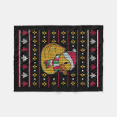 Cute Rubber Duckie Duck Christmas Santa Clause  Fleecedecke (Vorderseite (Horizontal))