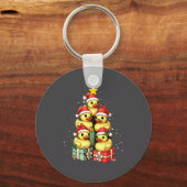 Cute Rubber Ducks Le Duckie Christmas Tree Xmas Ha Schlüsselanhänger (Vorderseite)