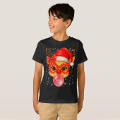 Cute Rudolph Red Nose Bubble Gum Christmas Xmas Gi T-Shirt (Vorne ganz)