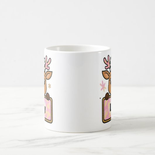Cute Rudolph Reindeer Christmas Mug for Kids Kaffeetasse (Mittel)