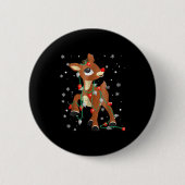 Cute Rudolph The Red Nose Reindeer For Kids Christ Button (Vorderseite)