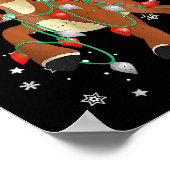 Cute Rudolph The Red Nose Reindeer For Kids Christ Poster (Ecke)