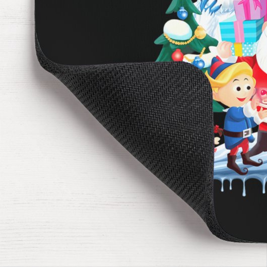 Cute Rudolph The Red Nosed Reindeer Christmas Spec Mousepad (Ecke)