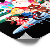Cute Rudolph The Red Nosed Reindeer Christmas Spec Poster (Ecke)