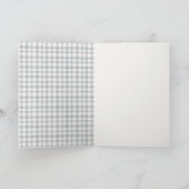 Cute Rustic Mum and Baby Tiger Foliage Baby Shower Dankeskarte (Innenseite)