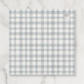 Cute Rustic Mum and Baby Tiger Foliage Baby Shower Geschenkanhänger (Rückseite)