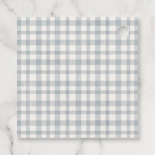 Cute Rustic Mum and Baby Tiger Foliage Baby Shower Geschenkanhänger (Rückseite)