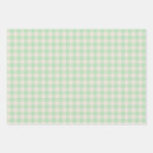 Cute Rustic Pink Green Blue Gingham Plaid Pattern Geschenkpapier Set (Vorderseite 2)
