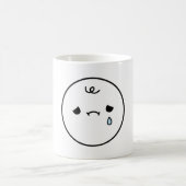 Cute Sad Face With Teardrop Emoji Kaffeetasse (Mittel)