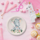 Cute Safari Animals First Birthday Decor Pappteller (Party)