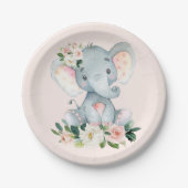 Cute Safari Animals First Birthday Decor Pappteller (Vorderseite)