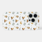 Cute Safari Animals Jungle Pattern Phone Case iPhone Hülle (Rückseite (Horizontal))