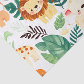 Cute Safari Animals Jungle Pattern Seidenpapier (Ausschnitt)