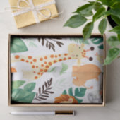 Cute Safari Animals Jungle Pattern Seidenpapier (Geschenk)