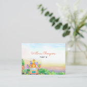 Cute Safari Animals Wild One Table Card Platzkarte (Stehend Vorderseite)