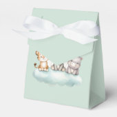 Cute Safari Baby Animal Favor Box  Geschenkschachtel (Vorderseite)