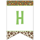 Cute Safari Jungle Animals Birthday bunting banner (Zweite Fahne)