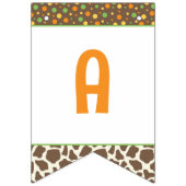 Cute Safari Jungle Animals Birthday bunting banner (Dritte Fahne)