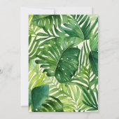 Cute Safari Jungle Animals Wild One Baby Shower Einladung (Rückseite)