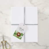 Cute Safari Lion Birthday Geschenkanhänger (Mit Garn)