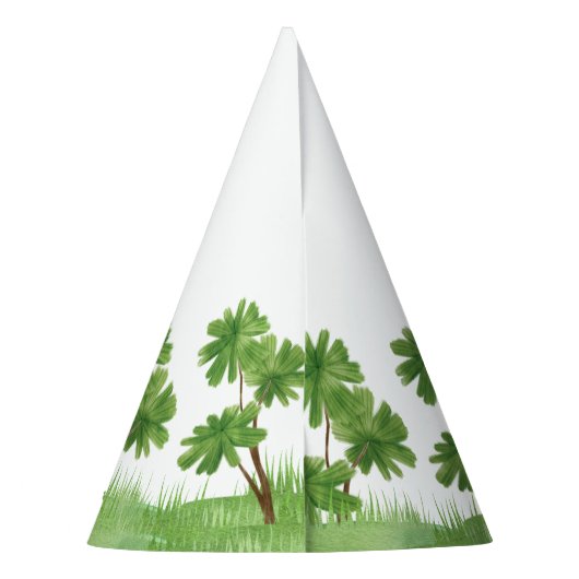 Cute Safari Lion Birthday Partyhütchen (Rückseite)