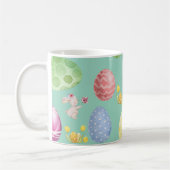 Cute Sage Green Watercolor Easter Bunny Kaffeetasse (Links)