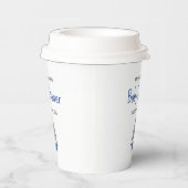 Cute Sailboat Nautical Baby Boy Couples Shower Pappbecher (Rechts)