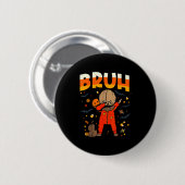 Cute Sam Dabbing Funny Bruh Halloween Costume 2025 Button (Vorne & Hinten)