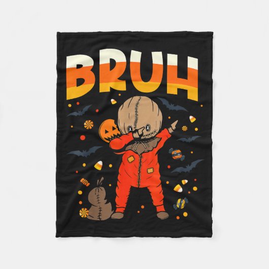 Cute Sam Dabbing Funny Bruh Halloween Costume 2025 Fleecedecke (Vorderseite)