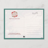 Cute Samoyed dog with Christmas Feiertagspostkarte (Rückseite)