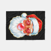 Cute Santa Bubble Gum For Women Teen Little Girls Fleecedecke (Vorderseite (Horizontal))