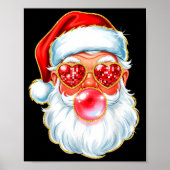 Cute Santa Bubble Gum For Women Teen Little Girls Poster (Vorne)