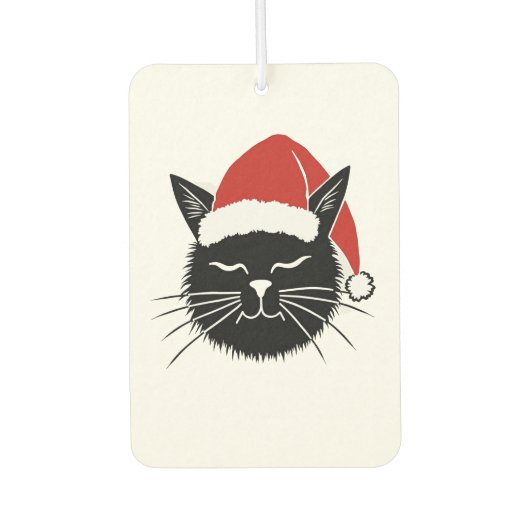 Cute Santa Cat Lover Christmas Men Women Kids T-Sh Autolufterfrischer (Vorderseite)