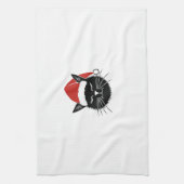 Cute Santa Cat Lover Christmas Men Women Kids T-Sh Geschirrtuch (Vertikal)