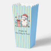 Cute Santa Cat with Gift Box Geschenkschachtel (Vorderseite)