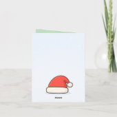 Cute Santa Christmas Karte (Rückseite)