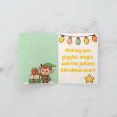 Cute Santa Christmas Karte (Innenseite)