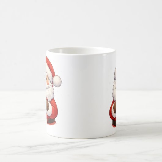 “Cute Santa Christmas Mug” Kaffeetasse (Mittel)