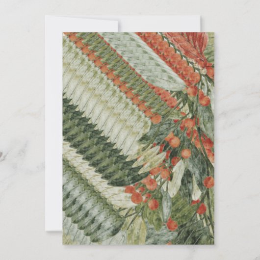 Cute Santa Christmas Party Invitation Einladung (Rückseite)