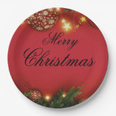 Cute Santa Christmas Plate – Festive Holiday Gift  Pappteller (Vorderseite)