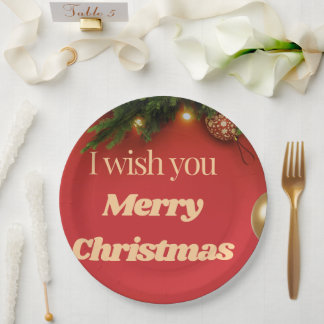 Cute Santa Christmas Plate – Festive Holiday Gift  Pappteller