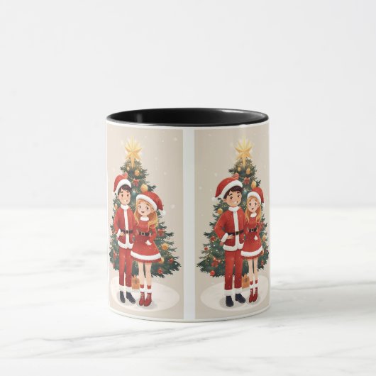 Cute Santa Christmas Travel Mug For Cozy Winter Tasse (Zentrum)