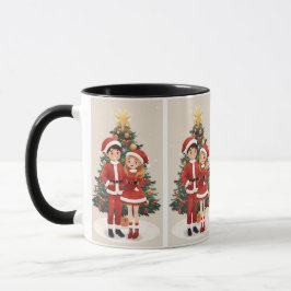 Cute Santa Christmas Travel Mug For Cozy Winter Tasse
