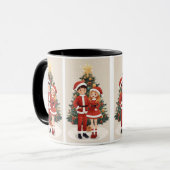 Cute Santa Christmas Travel Mug For Cozy Winter Tasse (Vorderseite Links)