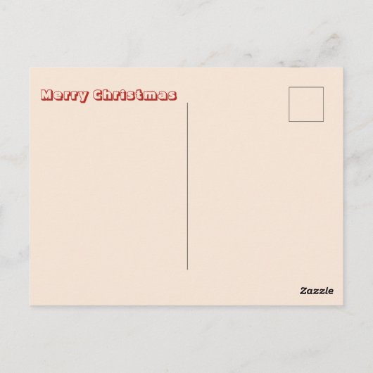 Cute Santa Claus Abstract Floral Retro Christmas Postkarte (Rückseite)