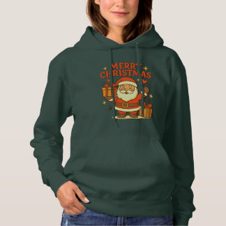  Cute Santa Claus Christmas Art –  Merry Christmas Hoodie