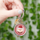 Cute Santa Claus Christmas Keychain Schlüsselanhänger (Hand)