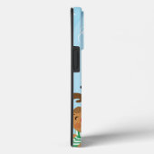 Cute Santa Claus, deer and snowman Case-Mate iPhone Hülle (Rückseite / Rechts)