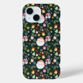 Cute Santa Claus Holiday Seamless Pattern Case-Mate iPhone Hülle (Rückseite)