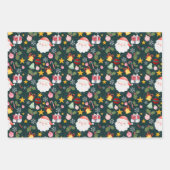 Cute Santa Claus Holiday Seamless Pattern Geschenkpapier Set (Vorderseite 2)